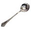 Серебряная ложка для салата с вензелем и объемным декором на ручке Рельефный рисунок 40010266А05